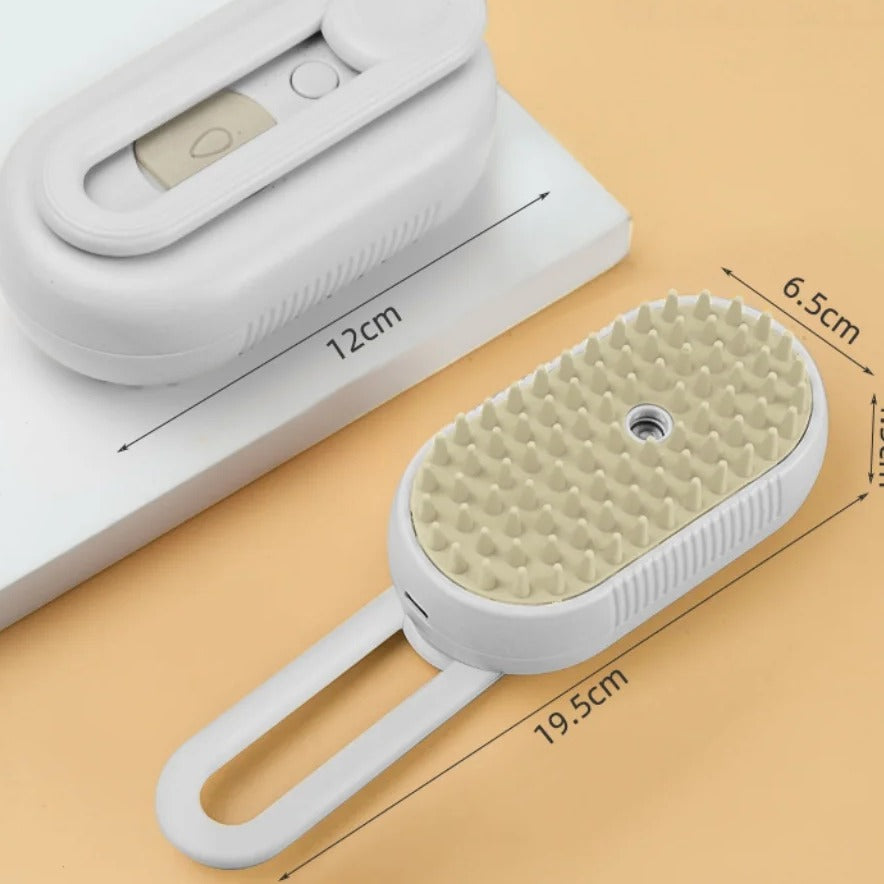 Brosse brumisante blanche, dimensions