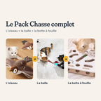 Le Pack Chasse complet : l’oiseau, la balle et la boîte à fouille